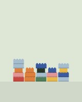 Kiddicraft Baseplate 50 x 50 Noppen (40 x 40cm) Dunkelgrau